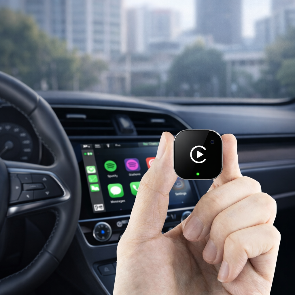 Wireless CarPlay & Android Auto Adapter – Convert Wired CarPlay to Wireless (Plug & Play)
